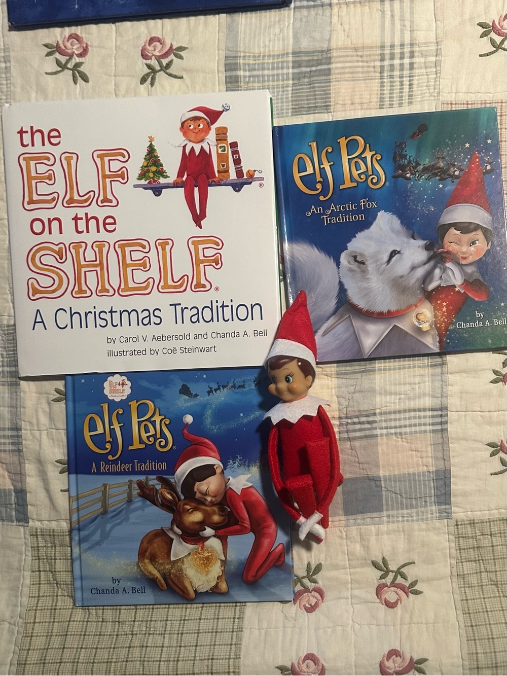 The Elf on the Shelf storybook and Elf doll